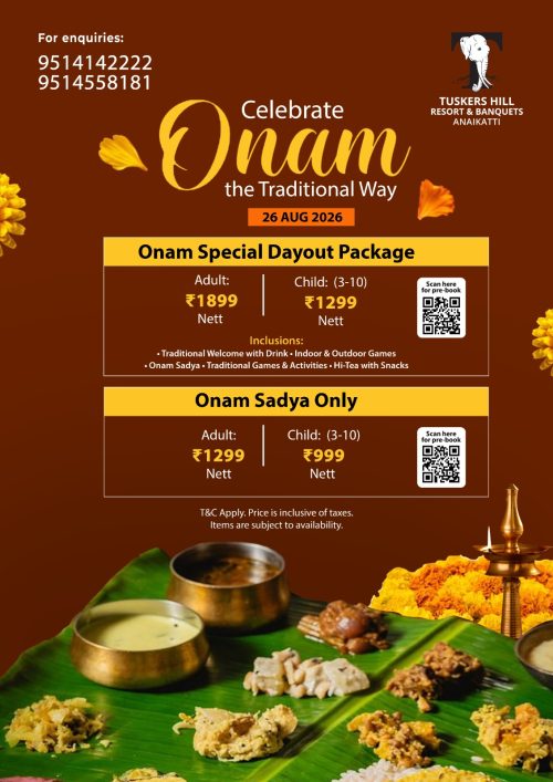 Celebrate Onam the Traditional Way at Anaikatti